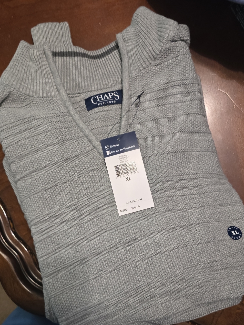 Chaps Knit 3/4 Pullover Sweater. Beautiful!